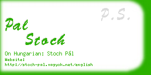 pal stoch business card